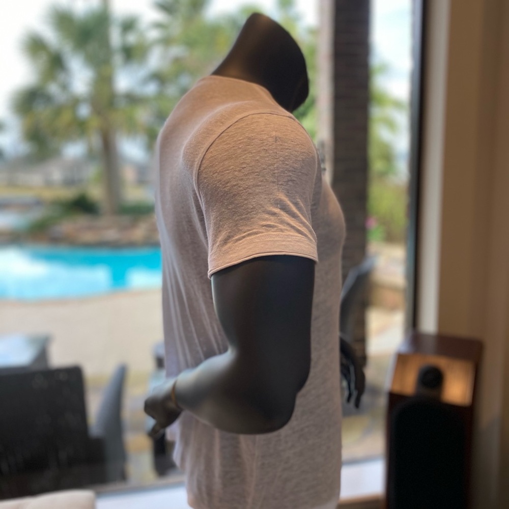 John Varvatos white linen blend -Athletic fit